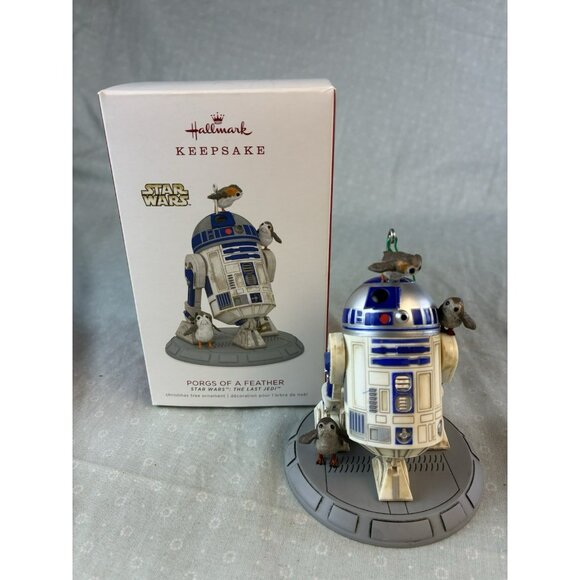 2018 Hallmark Keepsake Ornament – Star Wars ‘Porgs of a Feather’ Orville Wilson - Picture 1 of 9